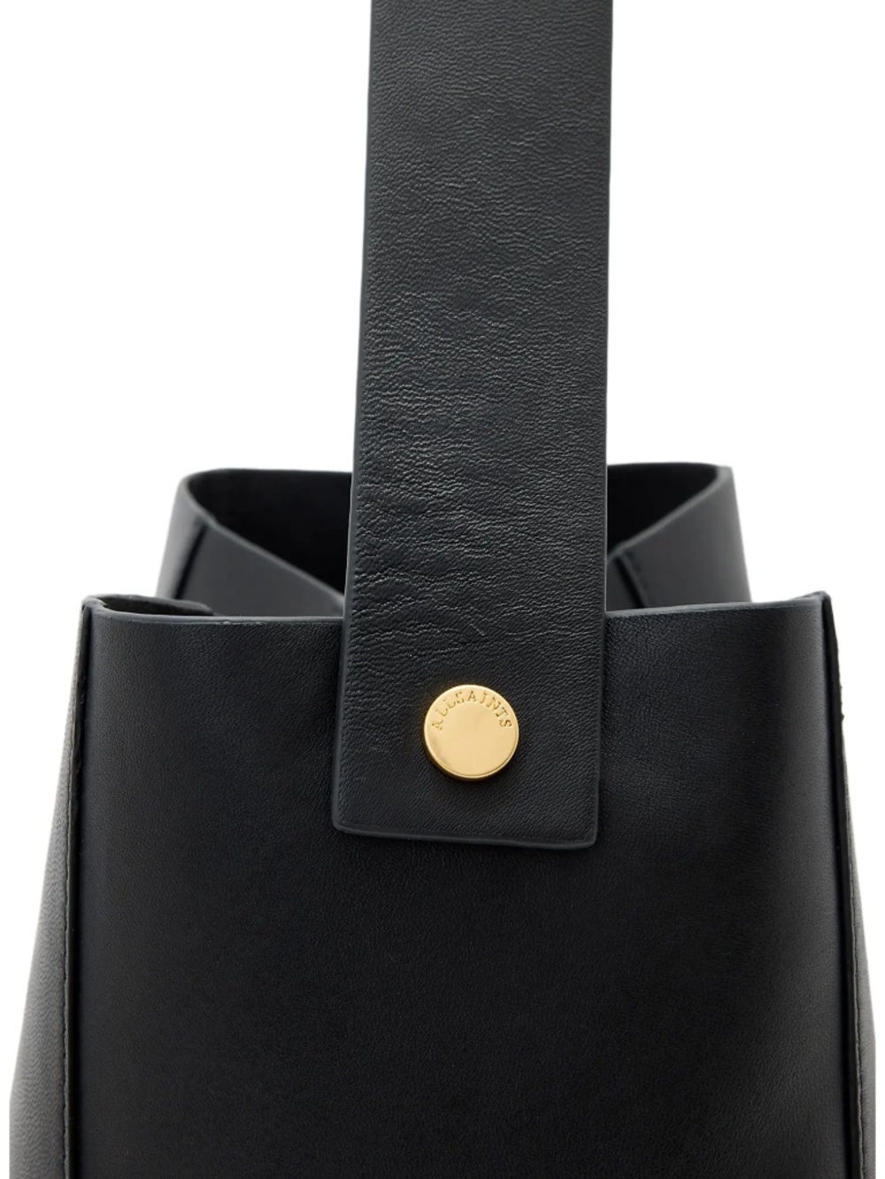 All Saints Alba Sheepskin Leather Structured Hobo Bag - Picture 8 of 11
